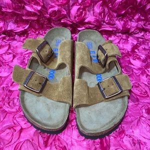 Birkenstock Tan Suede Sandals